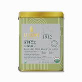 Luxmi Estates Spice Earl Grey Black Tea Blend Pack Of 2 - 100gm Tin, 3.5 Ounce Each | USDA Certified Organic Tea - Caffeinated Herbal Tea | Made With Cinnamon, Cardamom, Cloves, Black Pepper